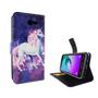 Handyh�lle Tasche f�r Handy Samsung Galaxy J3 Emerge Einhorn Magic