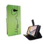 Handyh�lle Tasche f�r Handy Samsung Galaxy J5 Prime Be Happy Gr�n