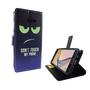 Handyh�lle Tasche f�r Handy Samsung Galaxy J5 Prime Dont Touch My Phone Blau / Gr�n