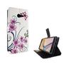 Handyh�lle Tasche f�r Handy Samsung Galaxy J5 Prime Lotusblume