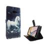 Handyh�lle Tasche f�r Handy Samsung Galaxy J5 Prime Einhorn Wei�