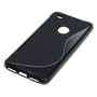 Handy Hlle TPU S-Line Schutz Case Bumper Schale fr Huawei P8 Lite 2017 Schwarz