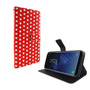 Handyh�lle Tasche f�r Handy Samsung Galaxy S8+ Plus Polka Dot Rot