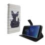 Handyh�lle Tasche f�r Handy Samsung Galaxy S8+ Plus B�ser Hund Wei�