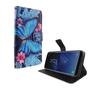Handyh�lle Tasche f�r Handy Samsung Galaxy S8+ Plus Blauer Schmetterling