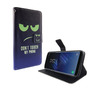 Handyh�lle Tasche f�r Handy Samsung Galaxy S8+ Plus Dont Touch My Phone Blau / Gr�n