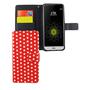 Handyh�lle Tasche f�r Handy LG G6 Polka Dot Rot