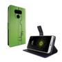 Handyh�lle Tasche f�r Handy LG G6 Be Happy Gr�n