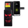 Handyh�lle Tasche f�r Handy LG G6 Dont Touch My Phone Rot