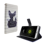 Handyh�lle Tasche f�r Handy LG G6 B�ser Hund Wei�