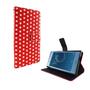 Handyh�lle Tasche f�r Handy Sony Xperia XZs Polka Dot Rot