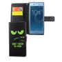 Handyh�lle Tasche f�r Handy Sony Xperia XZs Dont Touch My Phone Gr�n