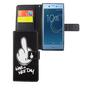 Handyh�lle Tasche f�r Handy Sony Xperia XZs Have A Nice Day Schwarz
