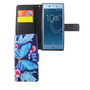 Handyh�lle Tasche f�r Handy Sony Xperia XZs Blauer Schmetterling