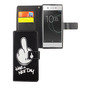  Handyh�lle Tasche f�r Case Handy Sony Xperia XA1 Have A Nice Day Schwarz