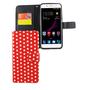Handyh�lle Tasche f�r Handy ZTE Blade A2 Plus Polka Dot Rot