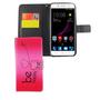 Handyh�lle Tasche f�r Handy ZTE Blade A2 Plus Be Happy Pink