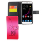 Handyh�lle Tasche f�r Handy ZTE Blade A2 Plus Be Happy Pink