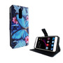 Handyh�lle Tasche f�r Handy ZTE Blade A2 Plus Blauer Schmetterling