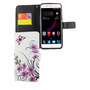 Handyh�lle Tasche f�r Handy ZTE Blade A2 Plus Lotusblume