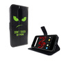 Handyh�lle Tasche f�r Handy Wiko Wim Lite Dont Touch My Phone Gr�n