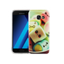 Handy H�lle f�r Samsung Galaxy A3 2017 Cover Case Schutz Tasche Motiv Slim Silikon TPU Schriftzug Marshmallows