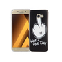 Handy H�lle f�r Samsung Galaxy A5 2017 Cover Case Schutz Tasche Motiv Slim Silikon TPU Mittelfinger