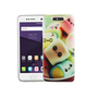 Handy H�lle f�r ZTE Blade V8 Cover Case Schutz Tasche Motiv Slim Silikon TPU Schriftzug Marshmallows