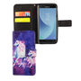  Handyh�lle Tasche f�r Case Handy Samsung Galaxy J3 2017 Einhorn Magic