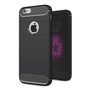 Apple iPhone 6 / 6s Plus Cover TPU Case Silikon Schutz-H�lle Handy Bumper Carbon Optik Schwarz
