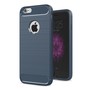Apple iPhone 6 / 6s Plus Cover TPU Case Silikon Schutz-H�lle Handy Bumper Carbon Optik Blau