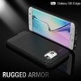 Samsung Galaxy S6 Edge TPU Case Carbon Fiber Optik Brushed Schutz H�lle Grau