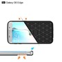 Samsung Galaxy S6 Edge TPU Case Carbon Fiber Optik Brushed Schutz H�lle Grau