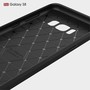 Samsung Galaxy S8 TPU Case Carbon Fiber Optik Brushed Schutz H�lle Grau