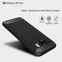 Samsung Galaxy S8+ Plus TPU Case Carbon Fiber Optik Brushed Schutz H�lle Grau