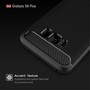Samsung Galaxy S8+ Plus TPU Case Carbon Fiber Optik Brushed Schutz H�lle Grau