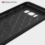 Samsung Galaxy S8+ Plus TPU Case Carbon Fiber Optik Brushed Schutz H�lle Grau