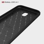 Samsung Galaxy J3 2017 TPU Case Carbon Fiber Optik Brushed Schutz H�lle Grau