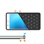 Huawei P9 Lite TPU Case Carbon Fiber Optik Brushed Schutz H�lle Schwarz