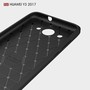 Huawei Y3 2017 TPU Case Carbon Fiber Optik Brushed Schutz H�lle Schwarz