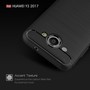 Huawei Y3 2017 TPU Case Carbon Fiber Optik Brushed Schutz H�lle Blau