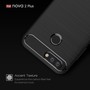 Huawei Nova 2 Plus TPU Case Carbon Fiber Optik Brushed Schutz Hlle Schwarz
