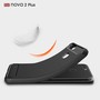 Huawei Nova 2 Plus TPU Case Carbon Fiber Optik Brushed Schutz Hlle Schwarz