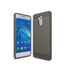 Huawei Enjoy 6s TPU Case Carbon Fiber Optik Brushed Schutz H�lle Grau