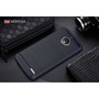 Motorola Moto E4 TPU Case Carbon Fiber Optik Brushed Schutz H�lle Blau