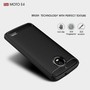 Motorola Moto E4 TPU Case Carbon Fiber Optik Brushed Schutz H�lle Blau