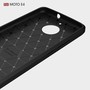 Motorola Moto E4 TPU Case Carbon Fiber Optik Brushed Schutz H�lle Blau