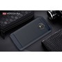 Motorola Moto E4 Plus TPU Case Carbon Fiber Optik Brushed Schutz H�lle Blau