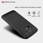 Motorola Moto E4 Plus TPU Case Carbon Fiber Optik Brushed Schutz H�lle Grau