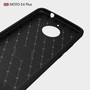 Motorola Moto E4 Plus TPU Case Carbon Fiber Optik Brushed Schutz H�lle Grau